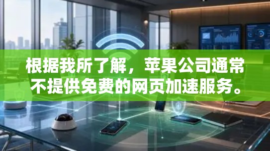 根据我所了解，苹果公司通常不提供免费的网页加速服务。它们的网页加速功能通常需要付费才能使用。然而，如果你找不到合适的加速工具，我可以建议你尝试以下方法