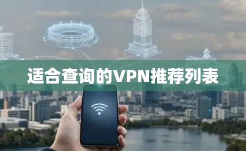适合查询的VPN推荐列表