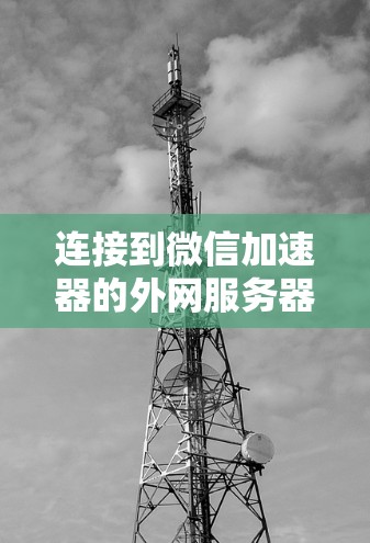连接到微信加速器的外网服务器的步骤如下
