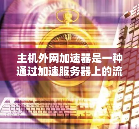 主机外网加速器是一种通过加速服务器上的流量，提升用户连接外部网的效率和速度的软件工具。它可以帮助用户更快地访问互联网，特别是在需要快速访问外部网络的情况下。以下是对主机外网加速器的详细分析
