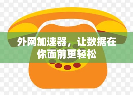 外网加速器，让数据在你面前更轻松