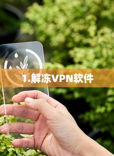 1.解冻VPN软件 1.解冻VPN软件