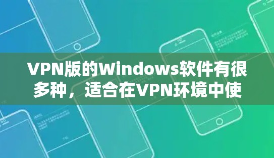 VPN版的Windows软件有很多种，适合在VPN环境中使用。以下是几款推荐的软件