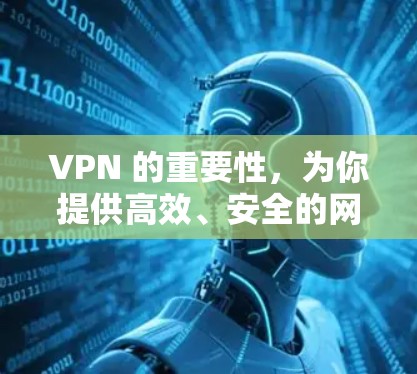 VPN 的重要性，为你提供高效、安全的网络连接