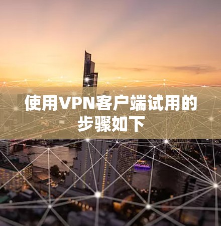 使用VPN客户端试用的步骤如下