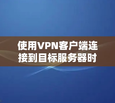 使用VPN客户端连接到目标服务器时，可以按照以下步骤进行