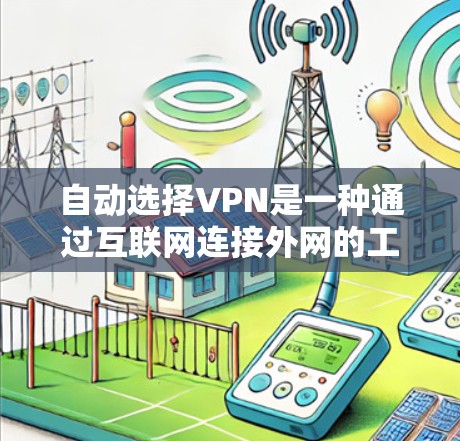 自动选择VPN是一种通过互联网连接外网的工具，其核心功能是通过服务器自动识别并选择合适的服务器，无需手动输入IP地址，简化了连接过程。以下是关于自动选择VPN的详细解释