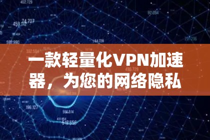 一款轻量化VPN加速器，为您的网络隐私保驾护航