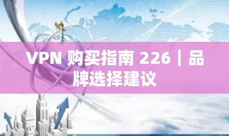 VPN 购买指南 226｜品牌选择建议